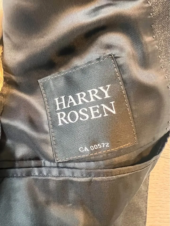 Canali Charcoal Grey 100% Wool Suit Size 46/31 - Made in Italy image indicator(8)