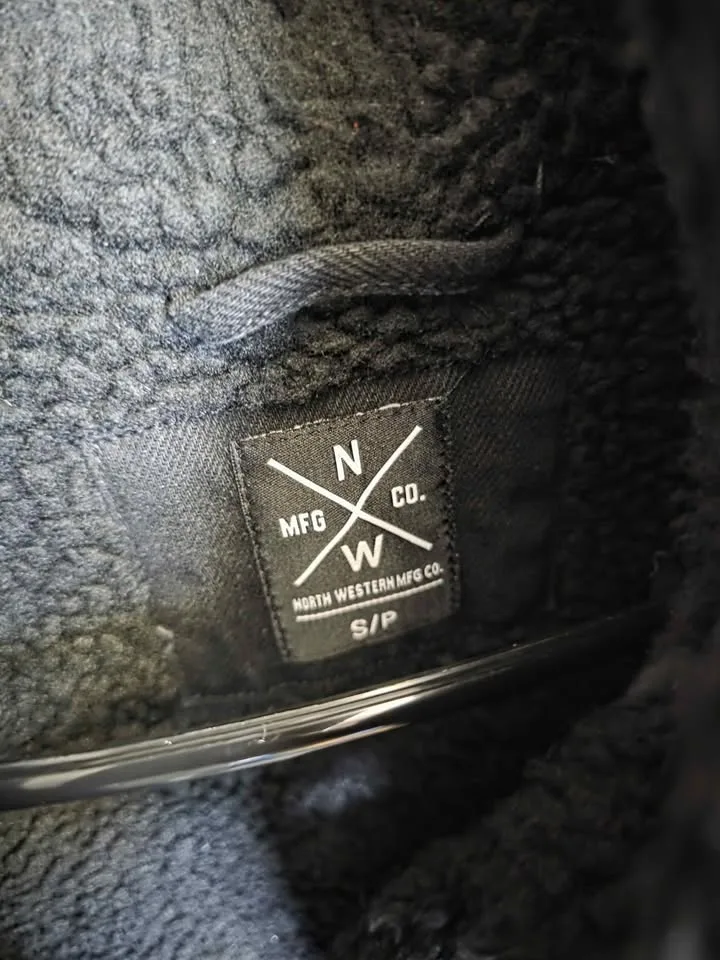 🖤 North Western MFG Co. Sherpa-Lined Black Denim Jacket image indicator(2)