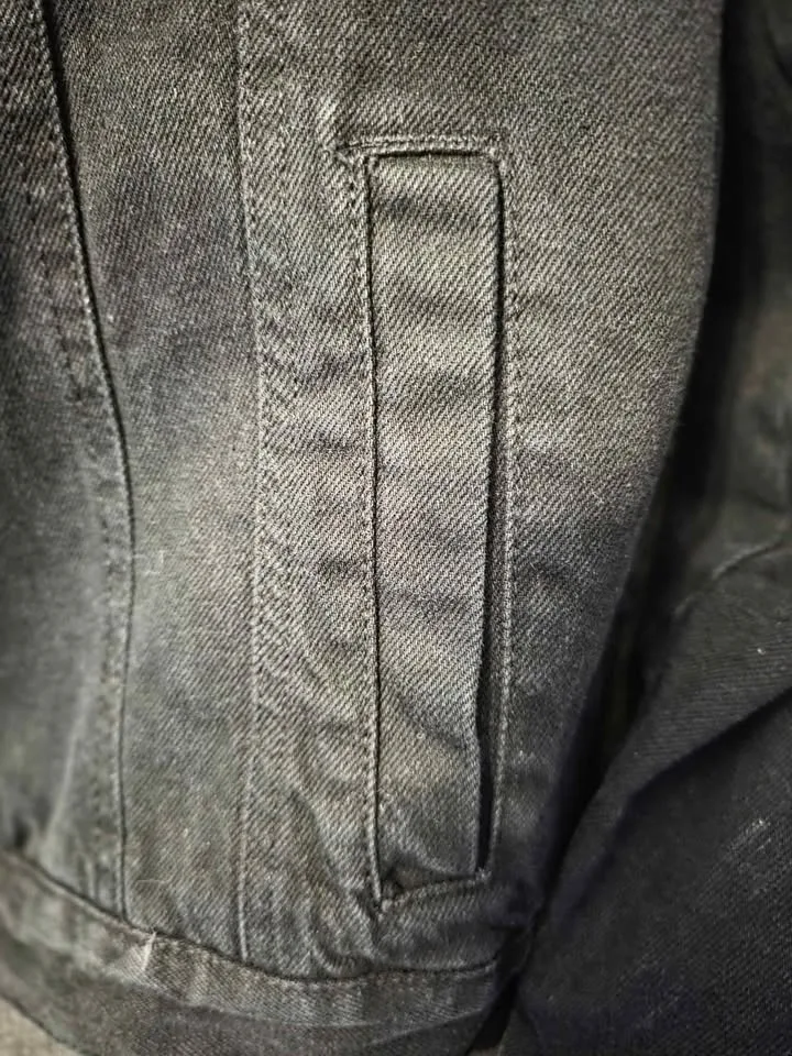 🖤 North Western MFG Co. Sherpa-Lined Black Denim Jacket image indicator(5)