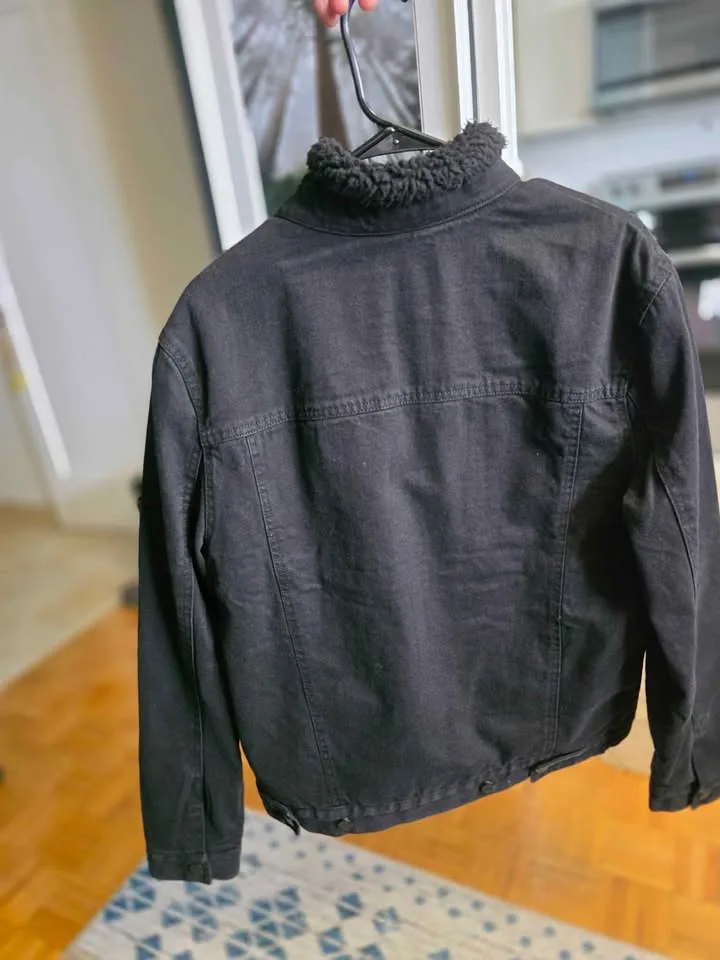 🖤 North Western MFG Co. Sherpa-Lined Black Denim Jacket image indicator(6)