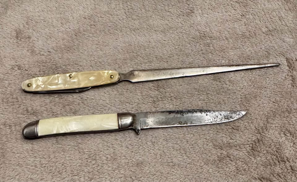 Knife and Letter Opener with Mother of Pearl handles - photo 2