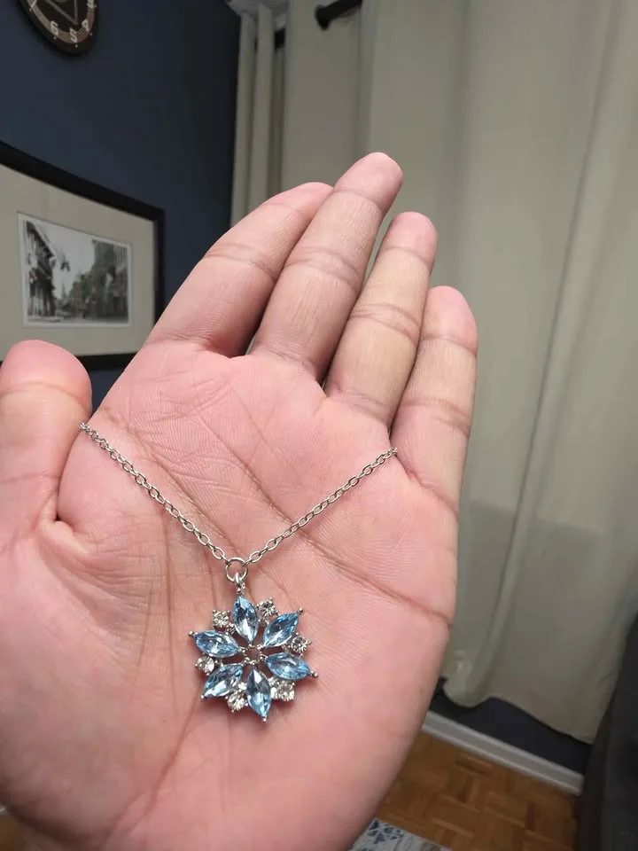 ✨ Elegant Snowflake Crystal Pendant Necklace ✨ image indicator(8)