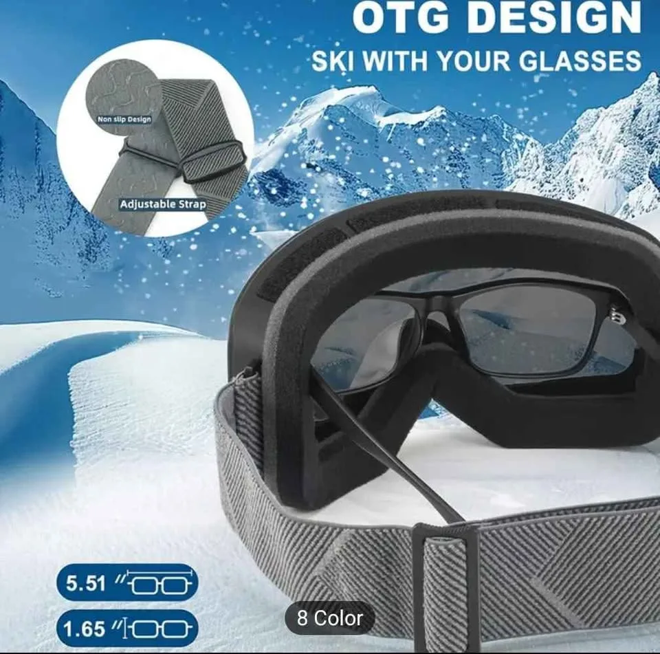 Two Pack Ski Snowboard OTG Goggles Brand New image indicator(4)