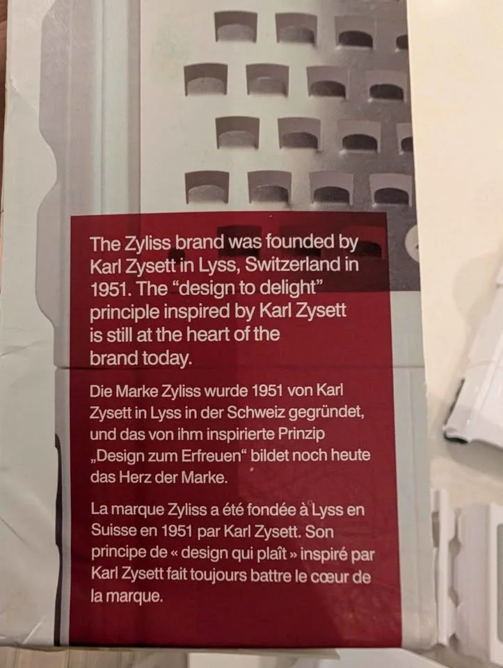 4 in 1 Slicer and Grater Zyliss Switzerland Brand image indicator(2)