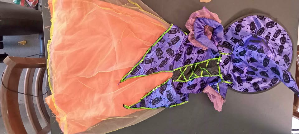 Halloween witch dress for girls age 5-7