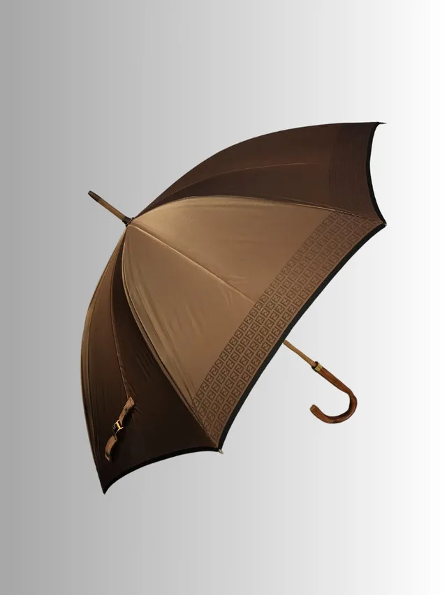 Vintage x 80s Fendi FF Motif Zucchino Print Umbrella thumbnail