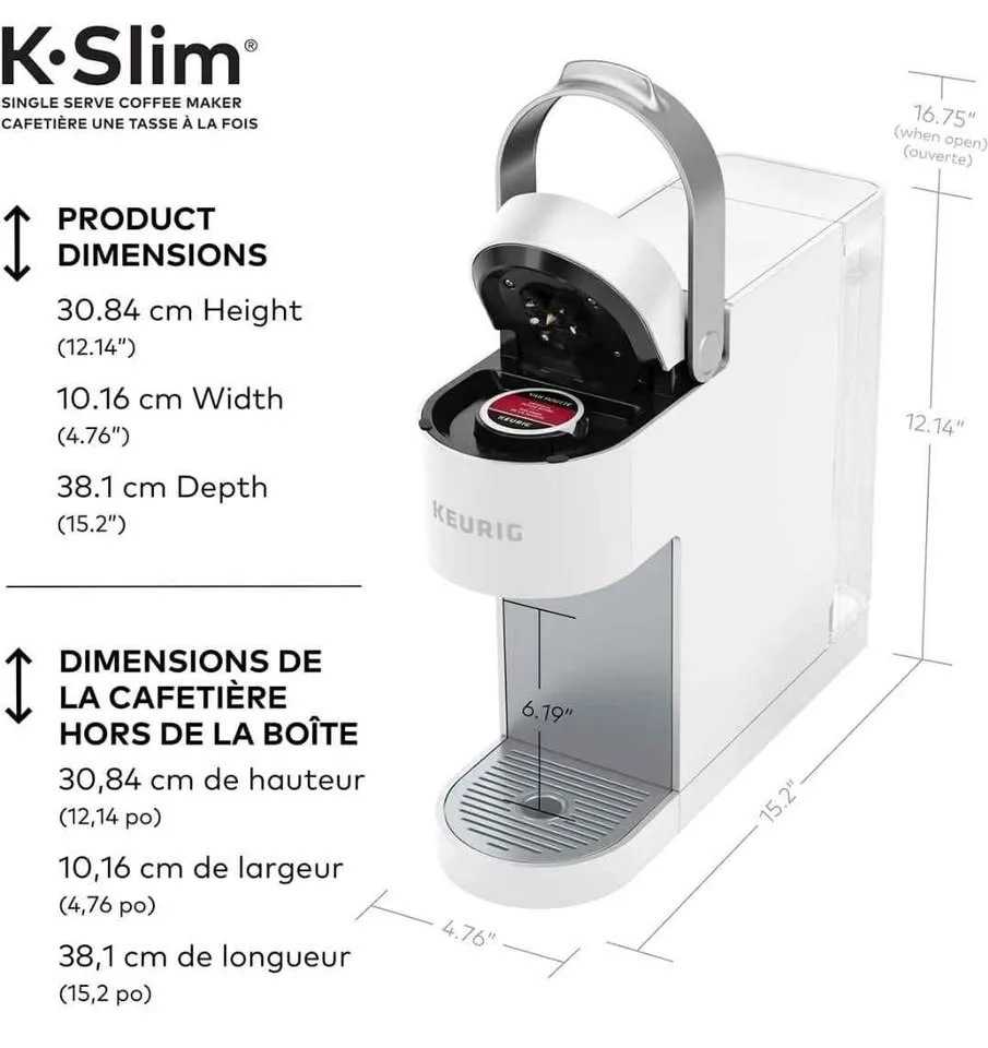 Keurig K-Slim Single Serve K-Cup Pod Coffee Maker image indicator(3)