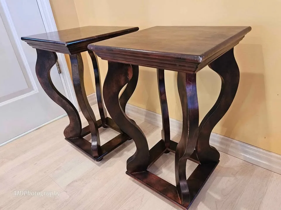 MOVING SALE Twin Wood End Tables image indicator(6)