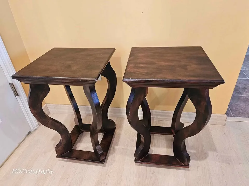 MOVING SALE Twin Wood End Tables image indicator(7)