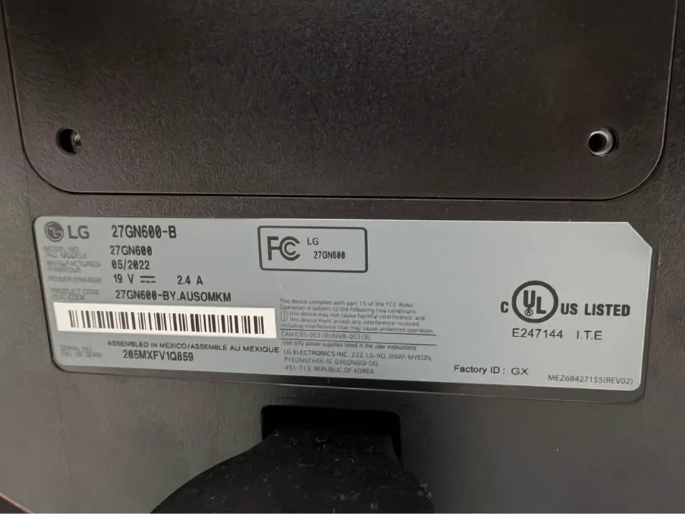 LG 27GN600-B 27” Gaming Monitor image indicator(2)