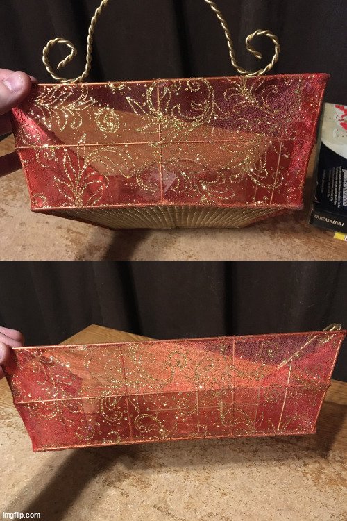 CELEBRATE IT CHRISTMAS BASKET & METAL TRAY - photo 3