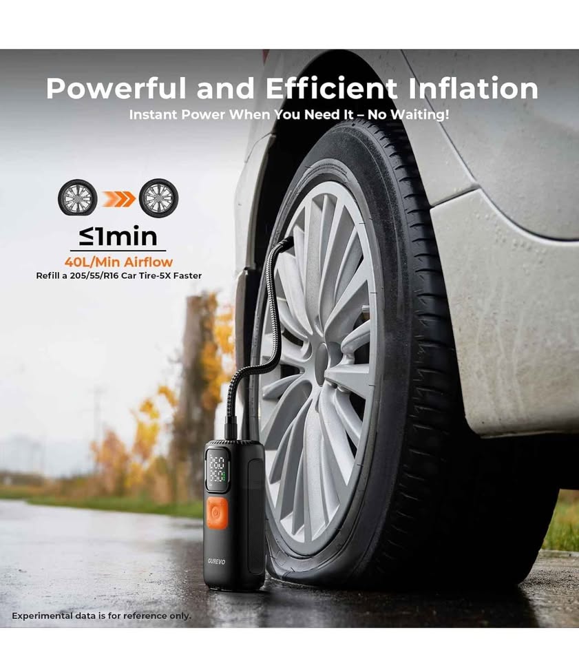 Tire Inflator Portable Air Compressor - photo 2