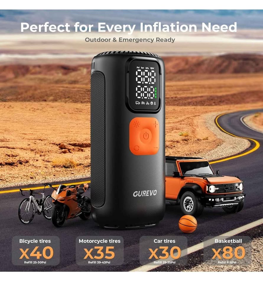 Tire Inflator Portable Air Compressor - photo 3