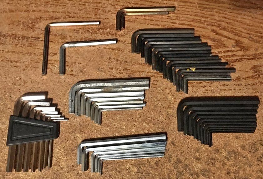LOT OF 51 ALAN WRENCHES SOME CRAFTSMAN 1/16 - 1/4