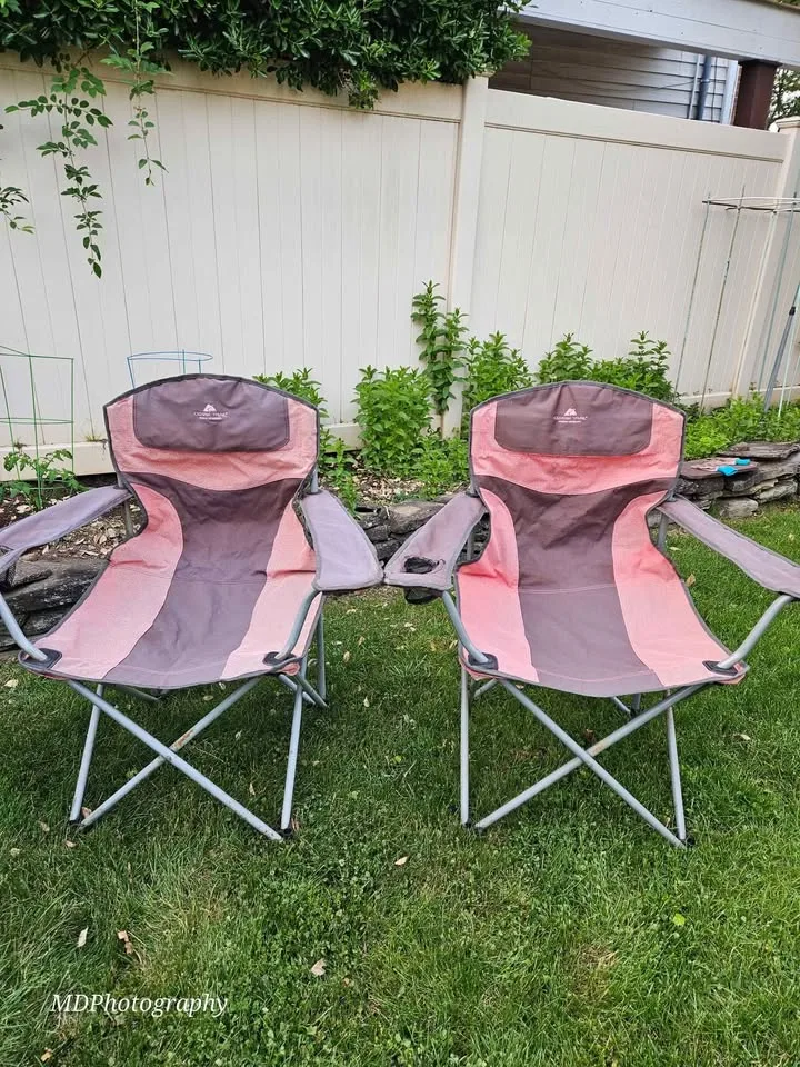 MOVING SALE Ozark Trail Outdoor Folding Chair Set image indicator(3)
