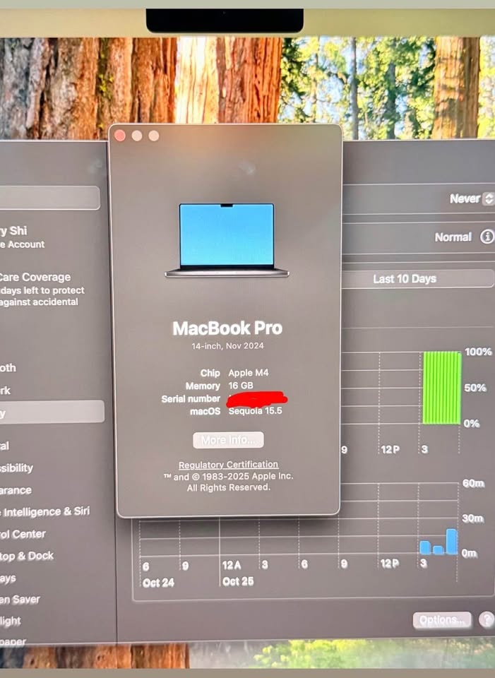 14” M4 MacBook Pro (16GB Memory + 512GB storage) Open to trades - photo 3