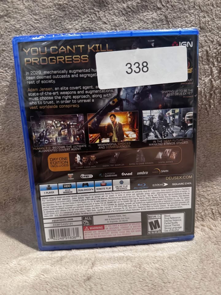 Deus Ex Mankind Divided Day One Edition PS4 - photo 2