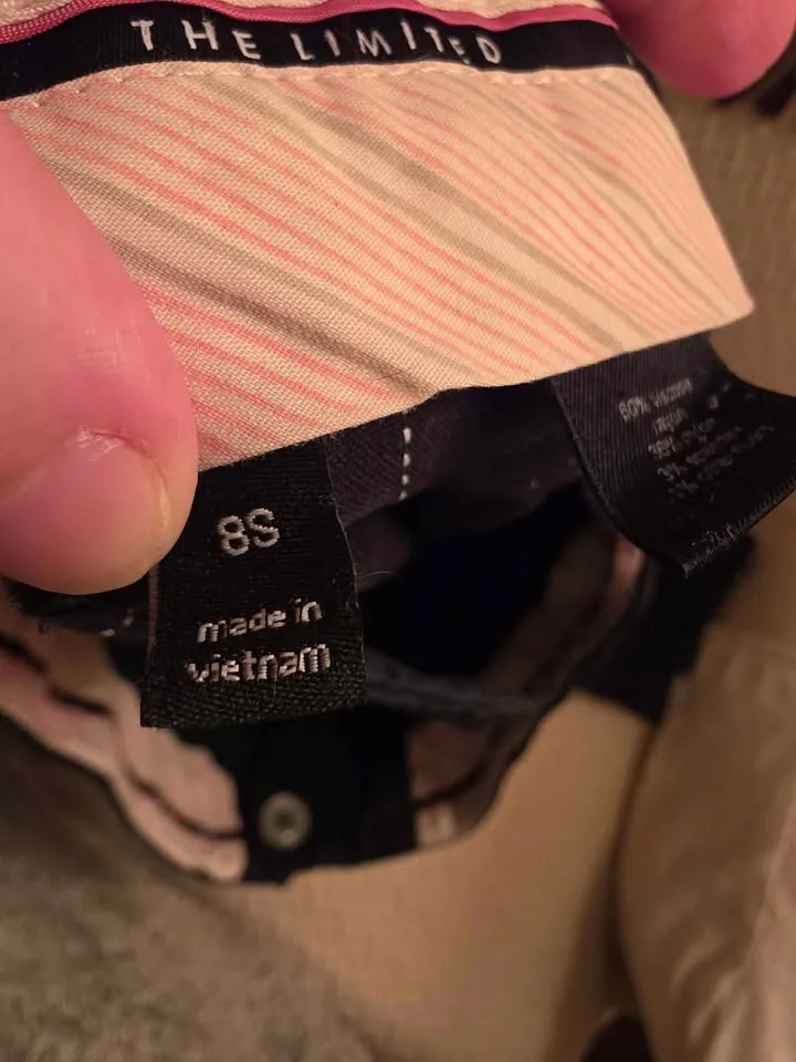 The Limited -Black pin striped slacks image indicator(3)