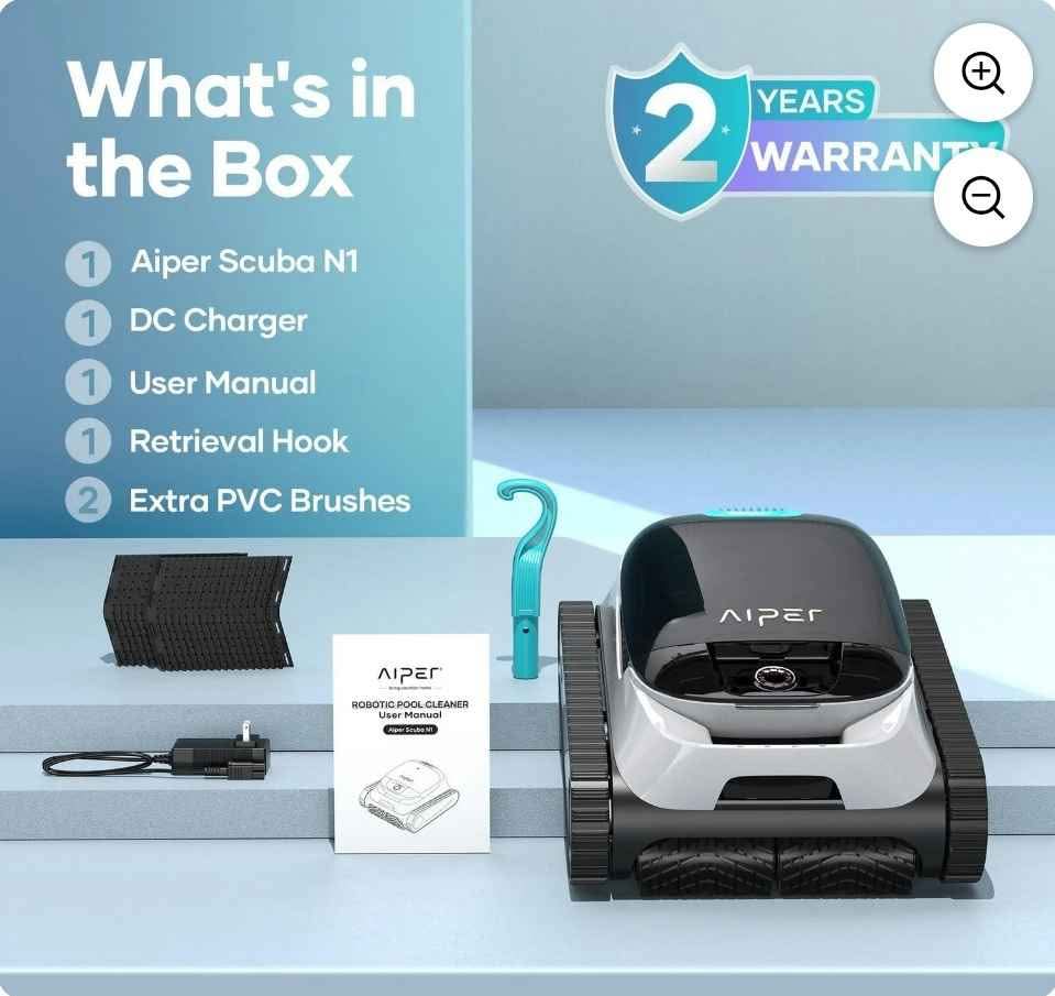 Aiper Scuba N1 Cordless Robotic Pool Cleaner - photo 3