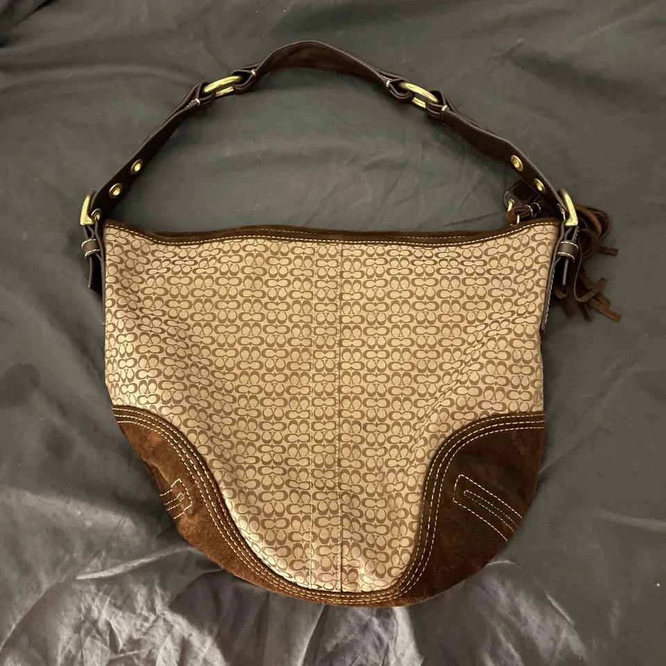 Vintage Brown Coach Bag image indicator(2)