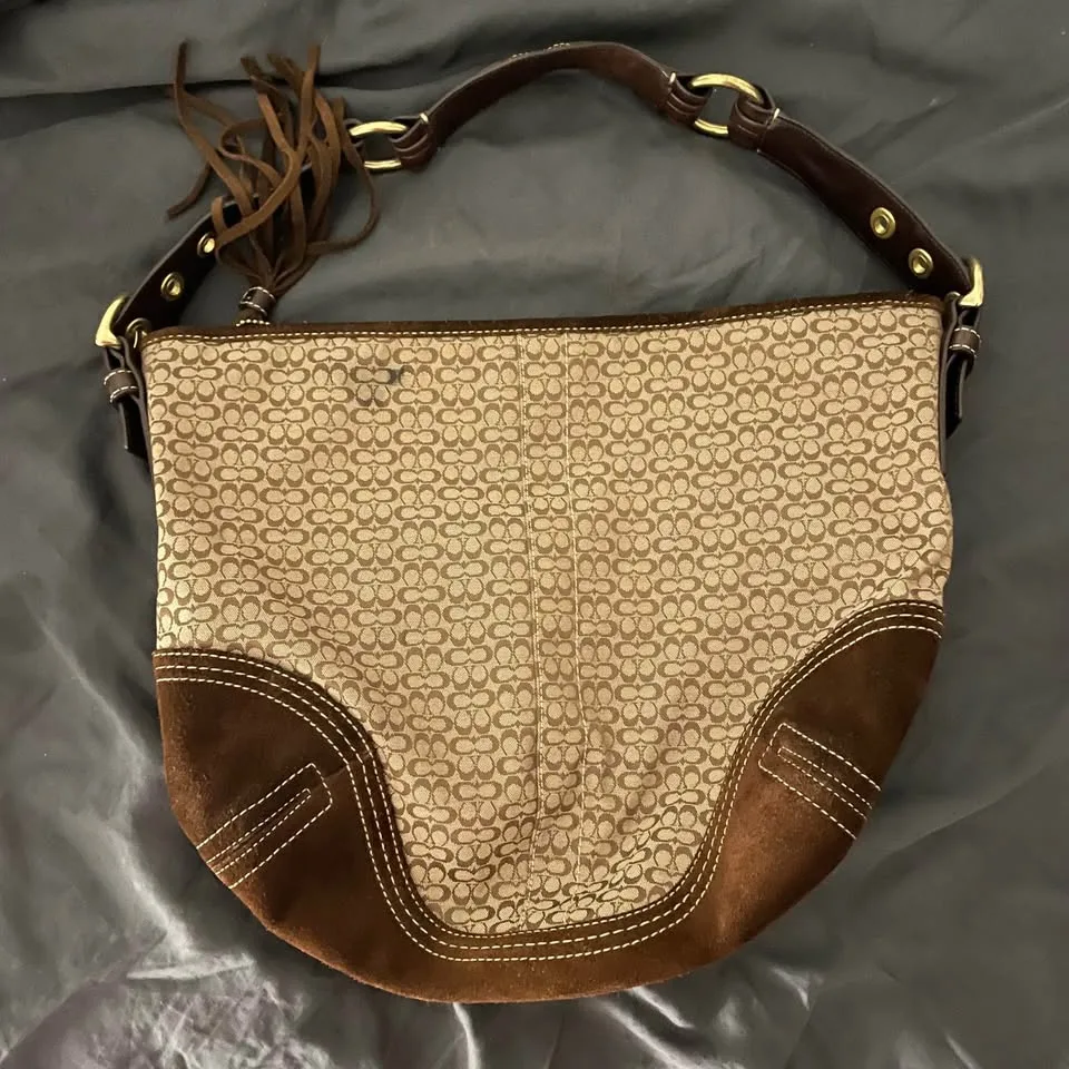 Vintage Brown Coach Bag image indicator(3)