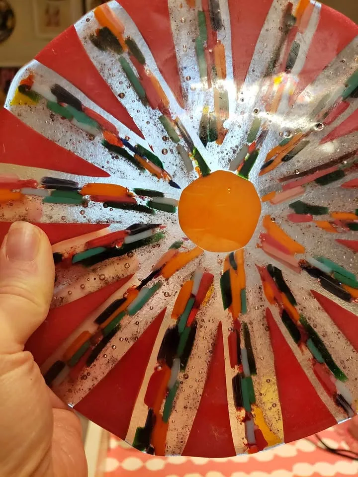 Unique Glass Kitchen Trivet - Hand Made thumbnail