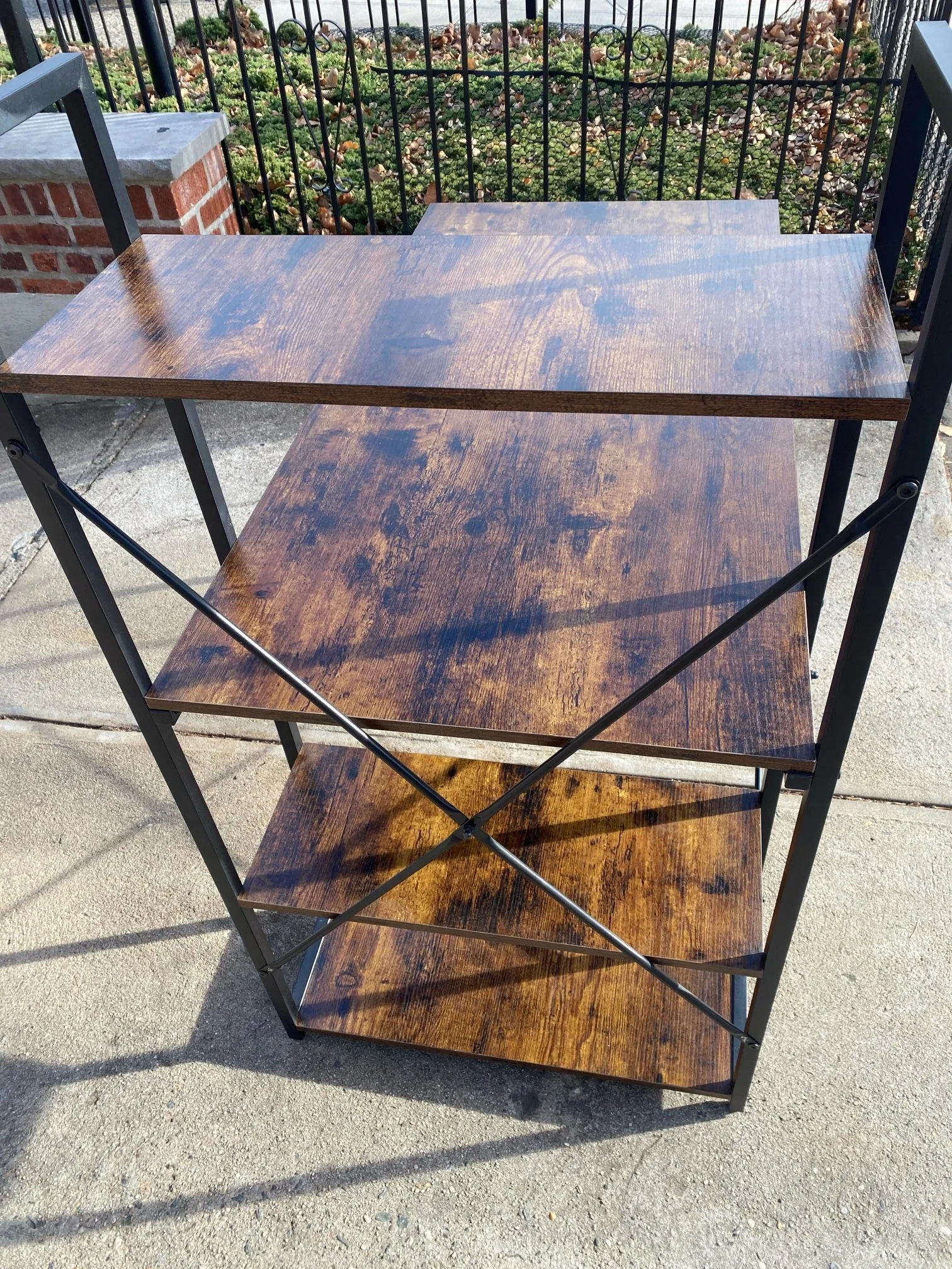 Computer Desk With 4-tier Shelves image indicator(3)