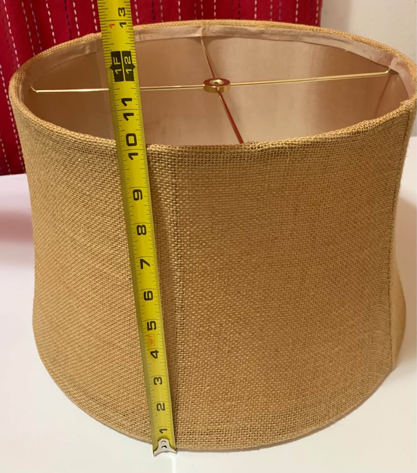 Burlap Lampshade - photo 2