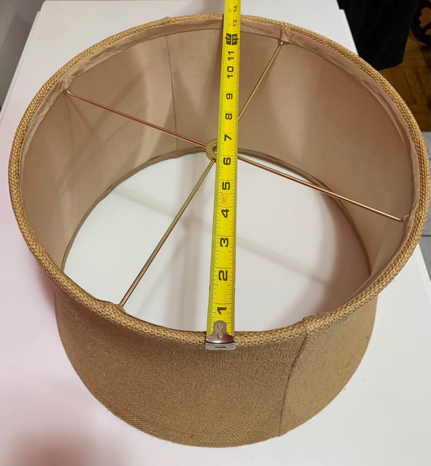Burlap Lampshade - photo 3