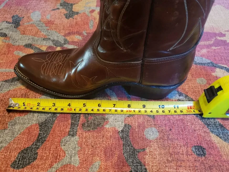 Vintage Leather Men's Cowboy Boots image indicator(8)