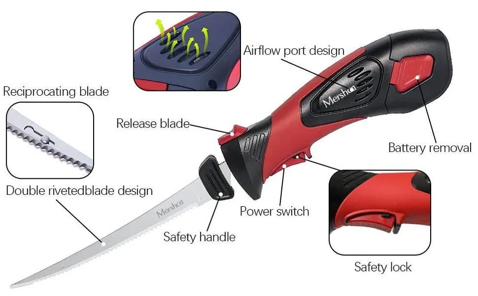 NEW Cordless Electric Fillet Knife image indicator(2)