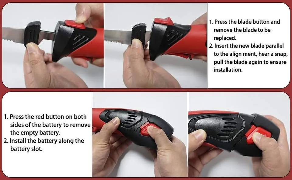 NEW Cordless Electric Fillet Knife image indicator(3)