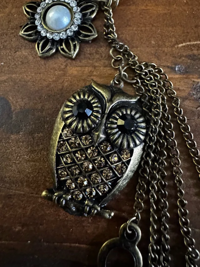 Cute Owl Charm Necklace