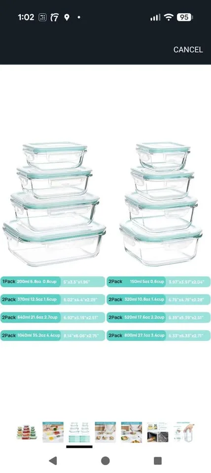 Moving Sale! Glass Food Containers - Set of 21 image indicator(5)