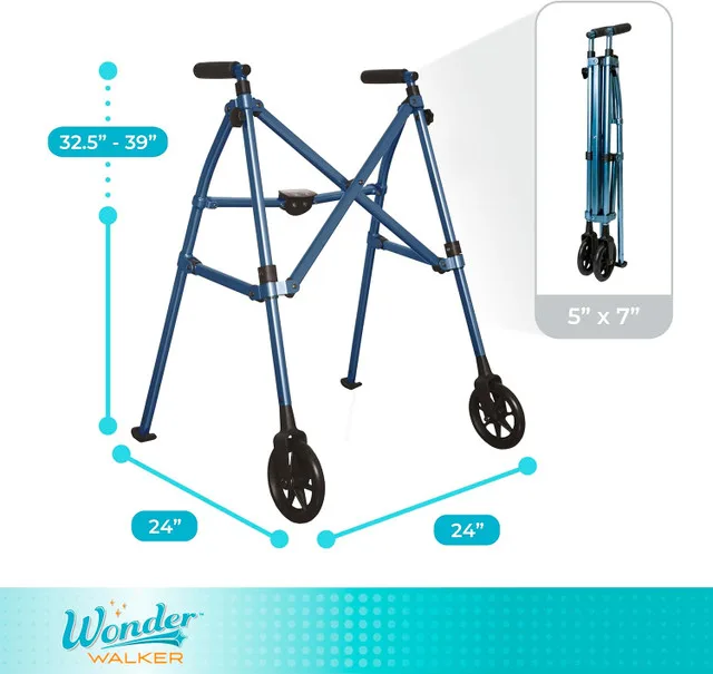 Stander Wonder Walker – Lightweight Foldable Rolling Walker image indicator(4)