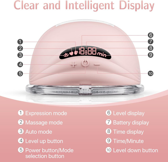 S21 Hands-Free Wearable Breast Pump– 2 Pack, LED Display - photo 5