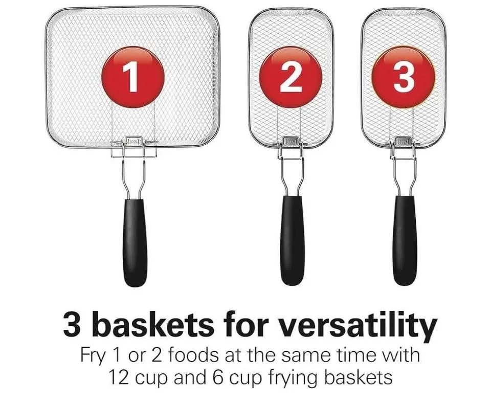 Hamilton Beach Double Basket Deep Fryer image indicator(4)