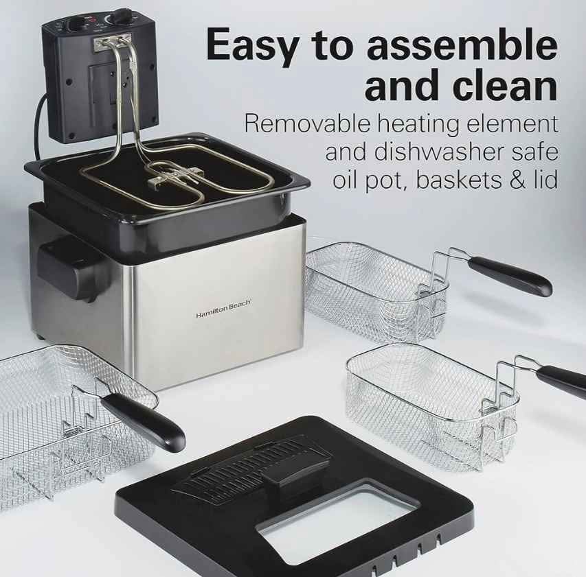 Hamilton Beach Double Basket Deep Fryer - photo 5
