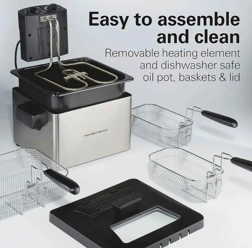 Hamilton Beach Double Basket Deep Fryer image indicator(5)