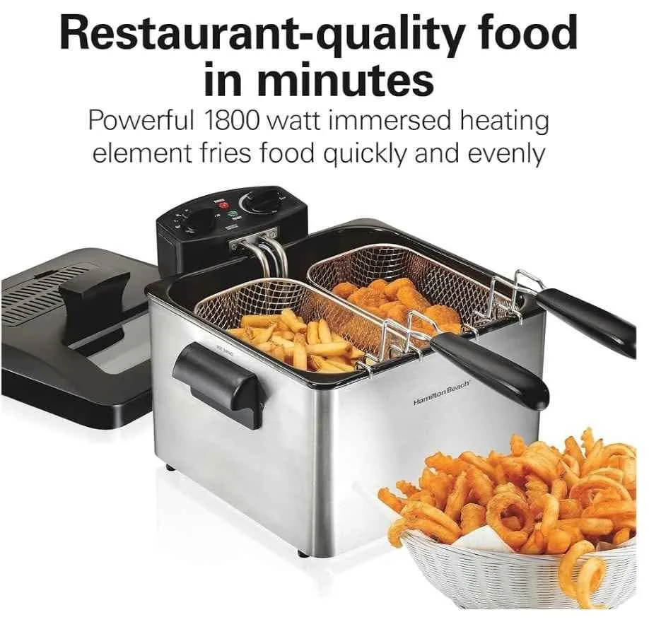 Hamilton Beach Double Basket Deep Fryer image indicator(6)