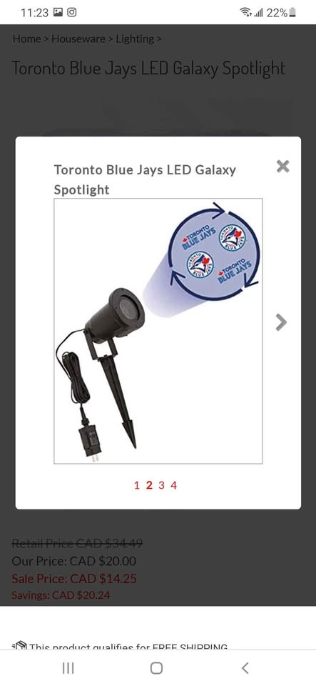 New Toronto Blue Jays LED Galaxy spotlight - photo 3