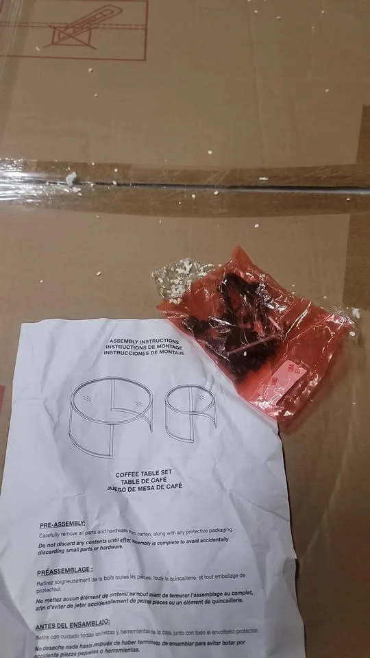 Kahoka 36" Round Steel and Glass Nesting Coffee Tables image indicator(5)