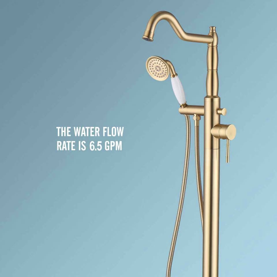 Cisy Floor Mounted Clawfoot Tub Faucet - photo 3