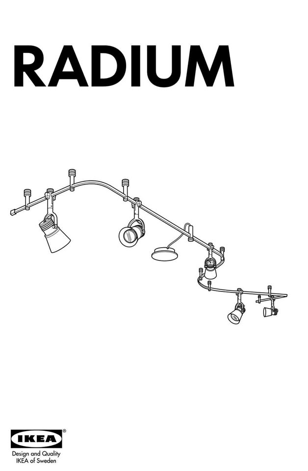IKEA Radium flexible track lighting