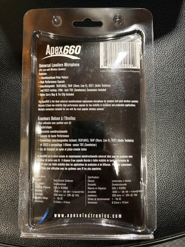 Apex Lavalier Microphone Package - photo 2