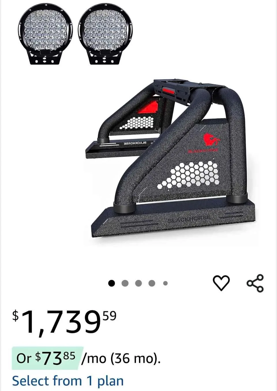 Black Horse Classic Pro Roll Bar thumbnail