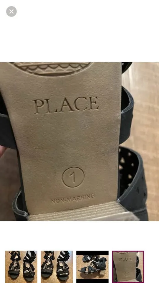 Size 1 girls Childrens Place sandals image indicator(4)