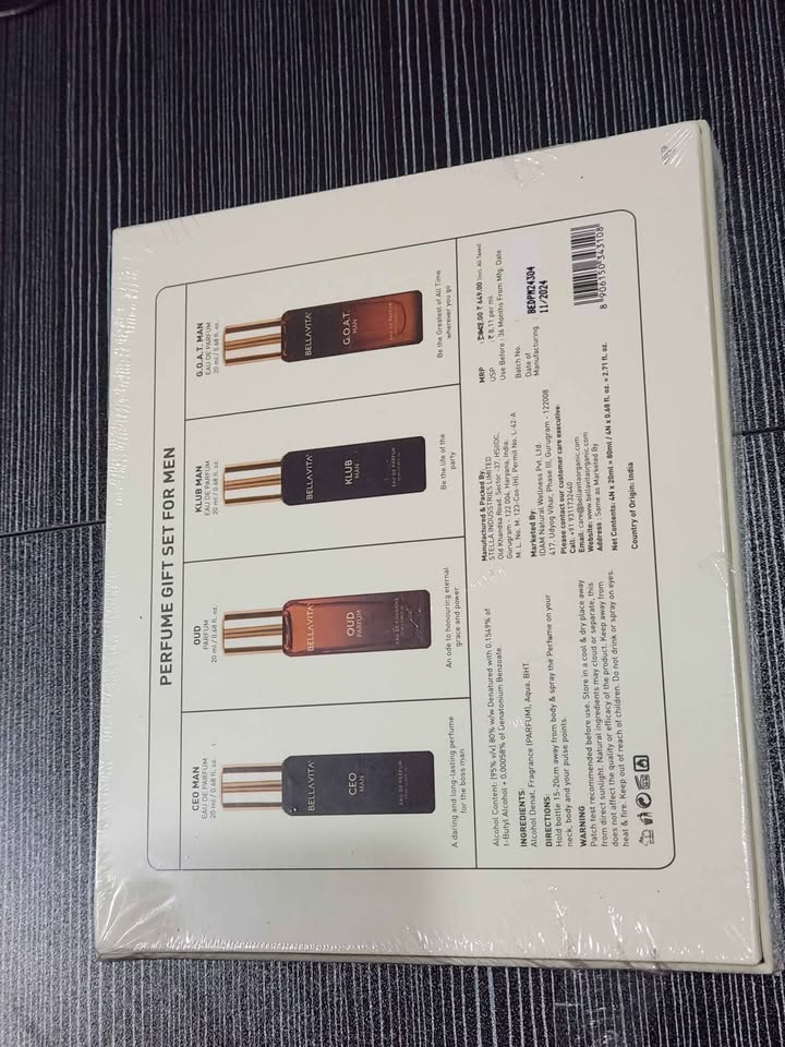 Bellavita perfume gift set for men - photo 3