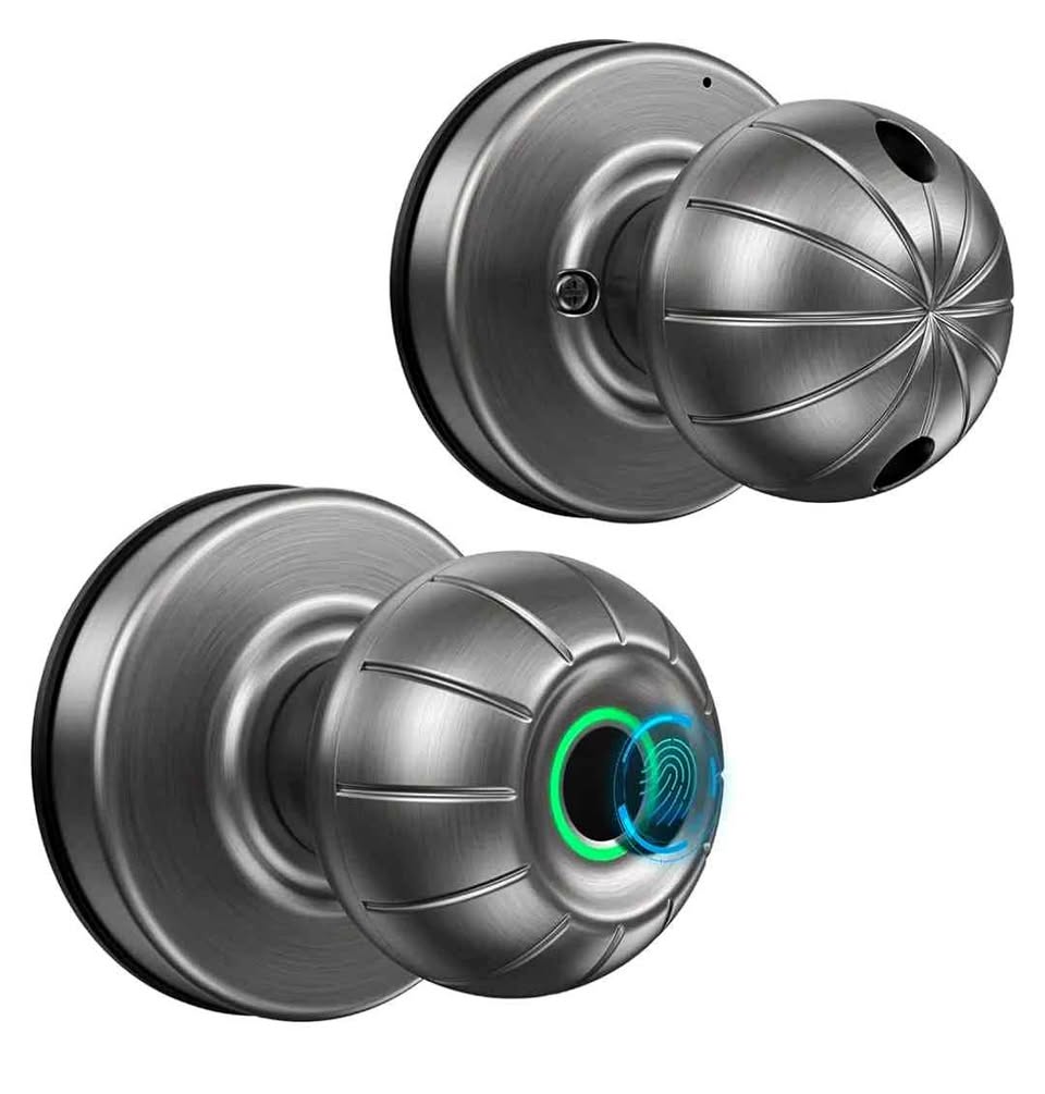 Smart Door Knob Fingerprint Door Lock Keyless Entry