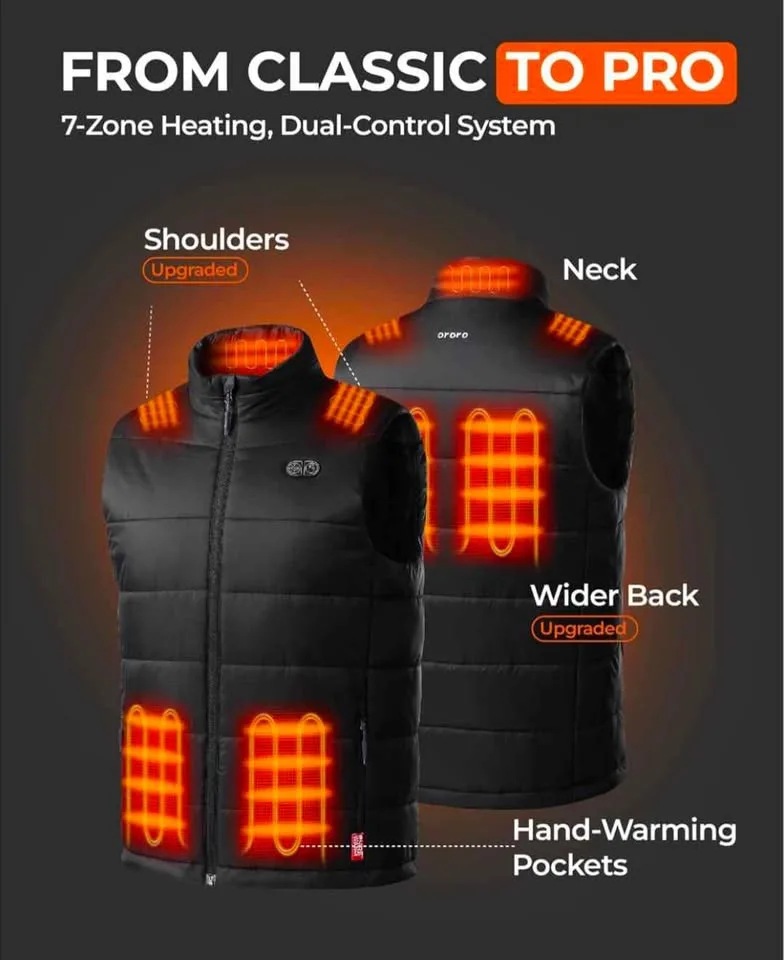Men's Large Heated Vest /w Battery - New image indicator(3)